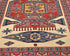 3x5 Ft Shirvan Beige Red Afghan Hand Knotted Geometric Wool Area Rug